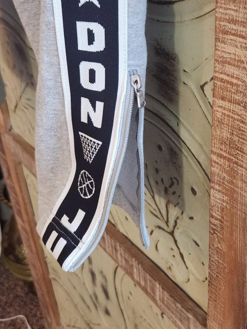 JUST DON All City Gray Side Stripe Spell-Out Sweatpants Men's Medium | 31x31